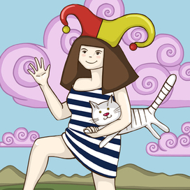 Авторская колода карт Таро. Шут.