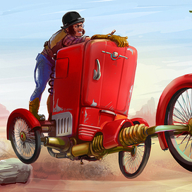 Cтарый холодильник