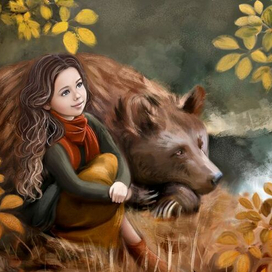 Девочка и медведь