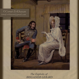 Иллюстрация к книге "Подвиги бригадира Жерара" Артур Конан Дойл.