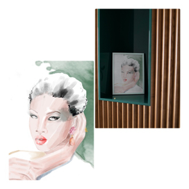 Фэшн-иллюстрация. Стилизованный портрет