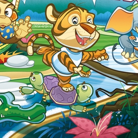 Обложка для игры. Jungle Runners