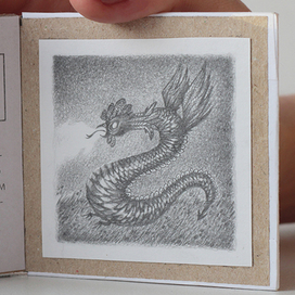 Книжка-малышка ручной работы Русская Нечисть. Василиск