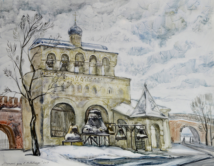 Морозный день в В. Новгороде