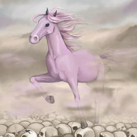 Розовый пони