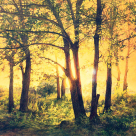 «Последний вечер лета». бумага, пастель, карандаш. 30х40 см