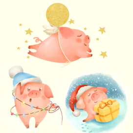 Новогодние свинки