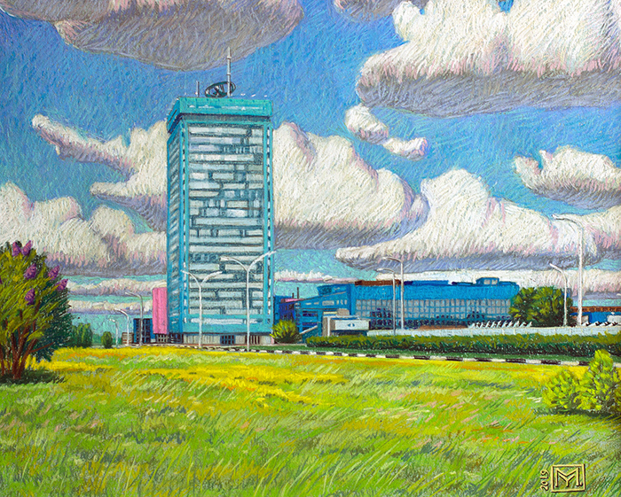 Здание заводоуправления ВАЗа в Тольятти