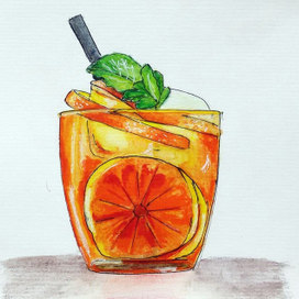Оранжевый коктейль