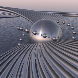 спираль, кольцо и шары