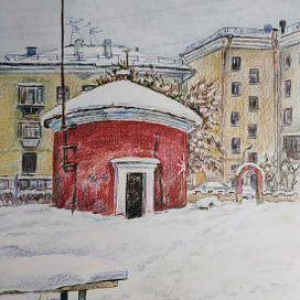 Январь, зимний дворик