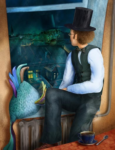 писатель и рыбка1