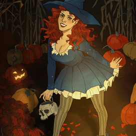 Ведьма из тыквы