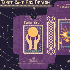 Tarot cards box design 