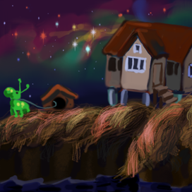 скетч "инопланетная дача"