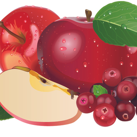 яблоки-брусника