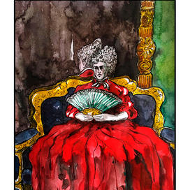 Дама с веером