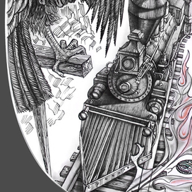 Паровоз. Фрагмент