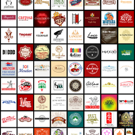 отрисовка логотипов ресторанов для сайта "везём еду"