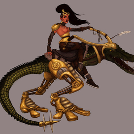 стимпанк амазонка