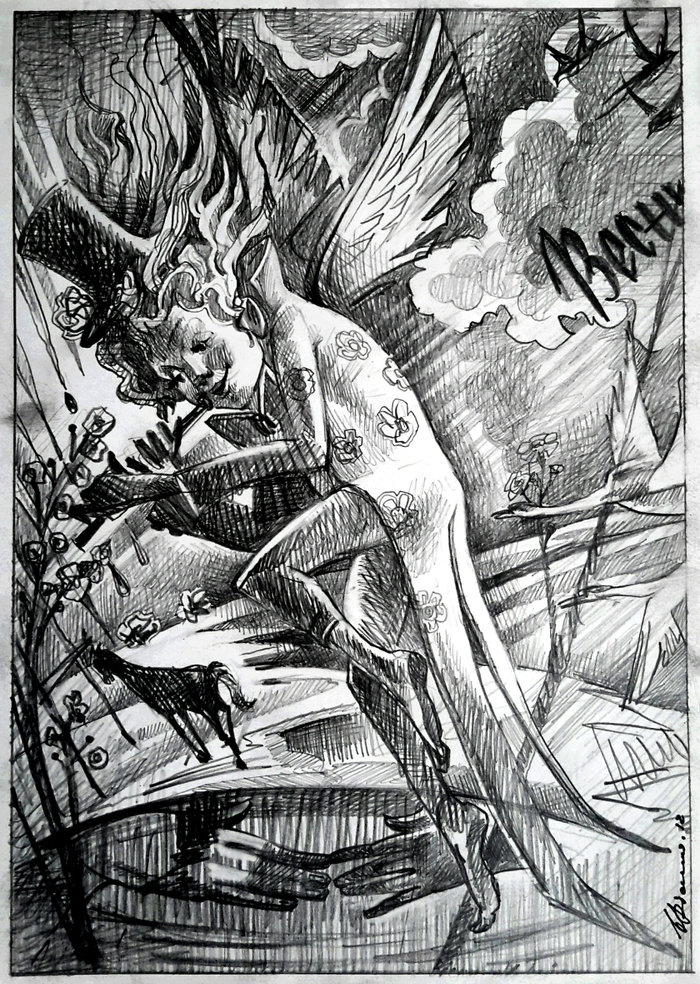 Цветы и стрелы.весна.  апрель.