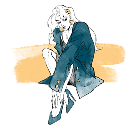 Девушка в пиджаке. Стиль. Мода.