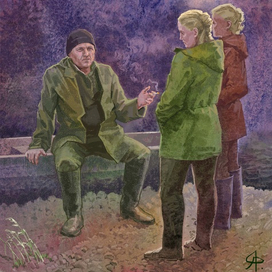 Иллюстрация к рассказу о рыбаках