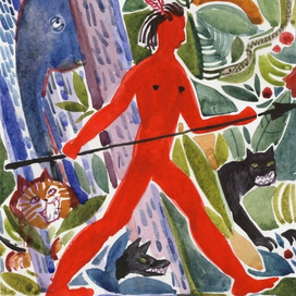 Шагает человек