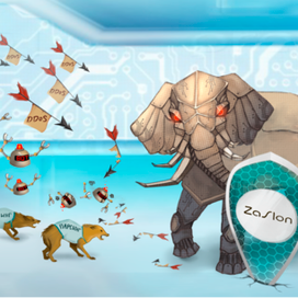 Иллюстрация для лендинга компании Zaslon