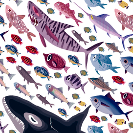 паттерн, рыбы