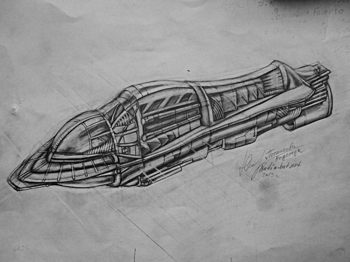 Космический пассажирский корабль.