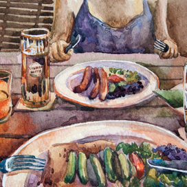 Путешествия в картинках. "Берлин. Ужин"