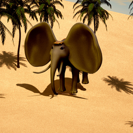 слон а Африке