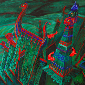 К русской сказке "Василиса Премудрая и морской царь"