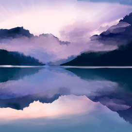 Растровый пейзаж