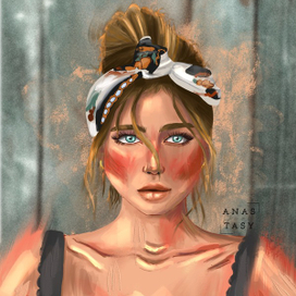 Digital-портрет, стилизованный 