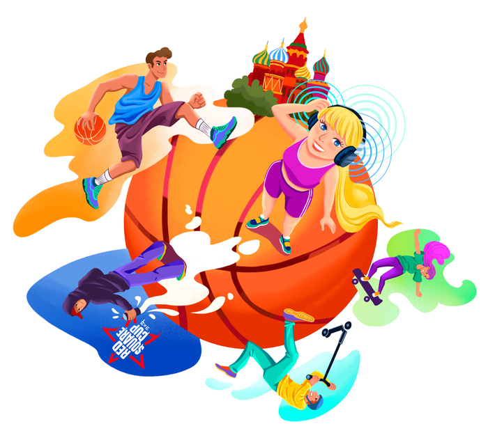 Иллюстрация для арт-конкурса RED SQUARE CUP 2025