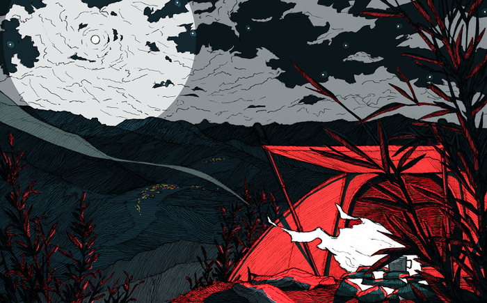 Кемпинг на горе