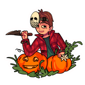 Стикер для хеллоуина