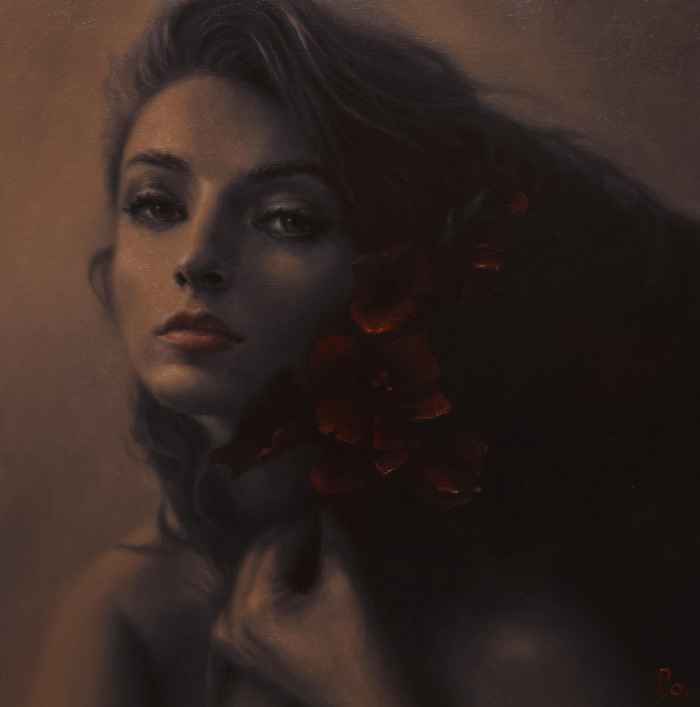 Лиловые сумерки Августа (Purple twilight of August) Из серии Чеховские Музы