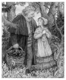 К. Паустовский, " Корзина с еловыми шишками".