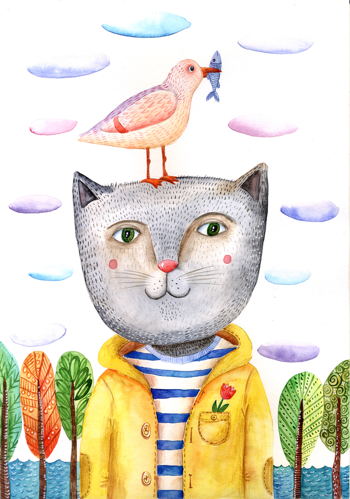 Желтое пальто