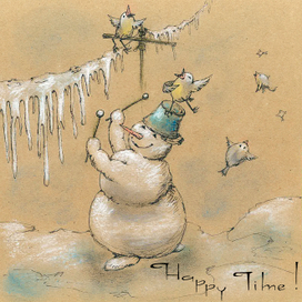 новогодняя открытка 2020