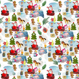 новогодний принт