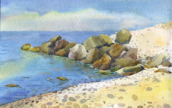 Камни на пляже. Головинка