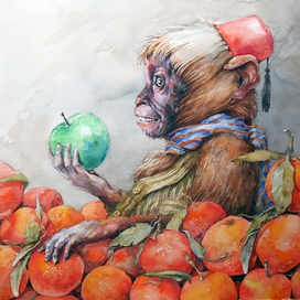 " Яблочко... зеленое... )