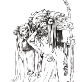 набросок к иллюстрации 