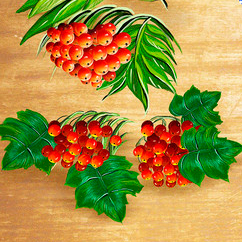 Набор ягод и цветов