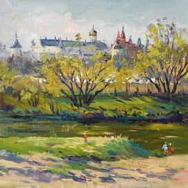  Вид на Саввасторожевский монастырь. Этюд.