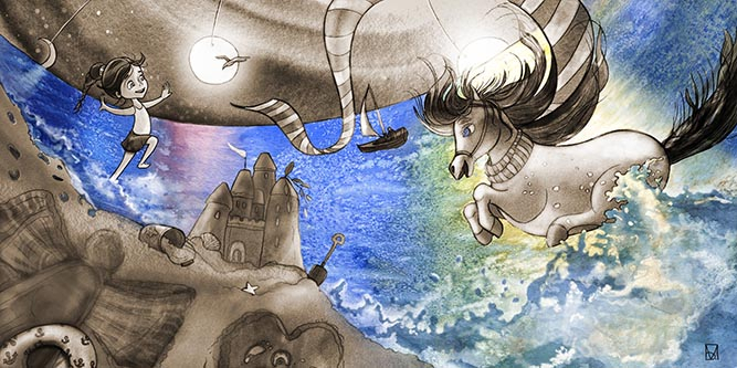 Пони и море2